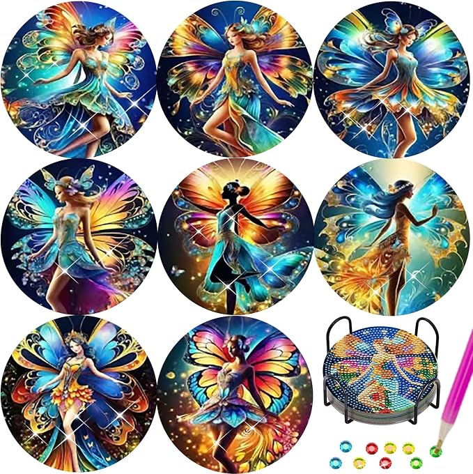 TDOOW Diamond Art Coasters Kits, Coaster Art Kits by TDOOW