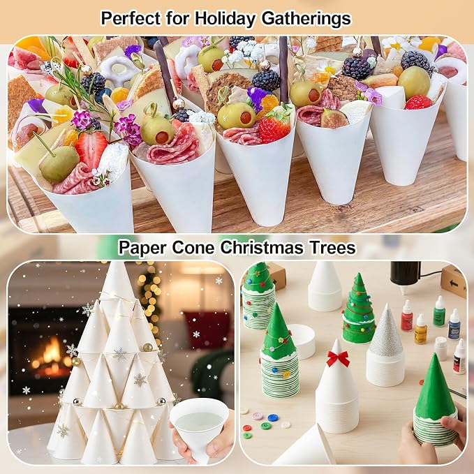Roshtia 1400 Pcs 4 oz Snow Cone Cups Disposable - Image 2