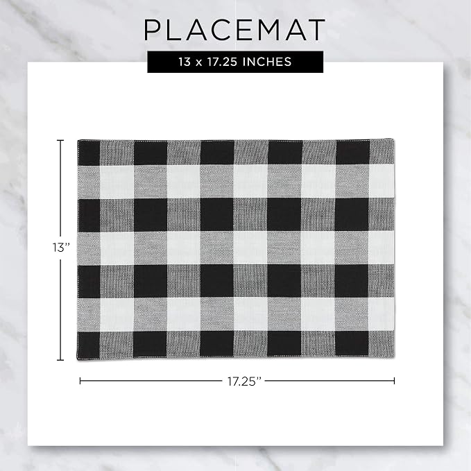 DII PVC Tabletop Collection Woven Indoor/Outdoor, Placemat Set, Tango Red - Image 7
