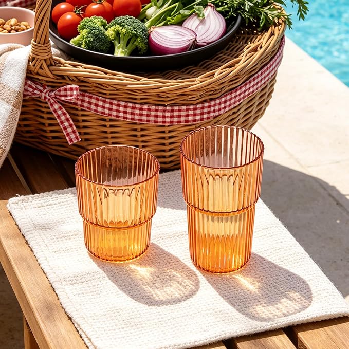 48 Pack Plastic Wine Glasses, 16 Oz Highball Glasses & 12 Oz Cocktail Glasses - Image 5
