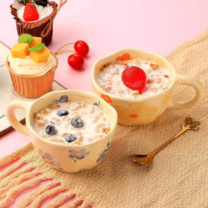 VanEnjoy Ceramic Cup, Cute Coffee Mug, Strawberry Mug, Aesthetic Coffee Mug - Image 4