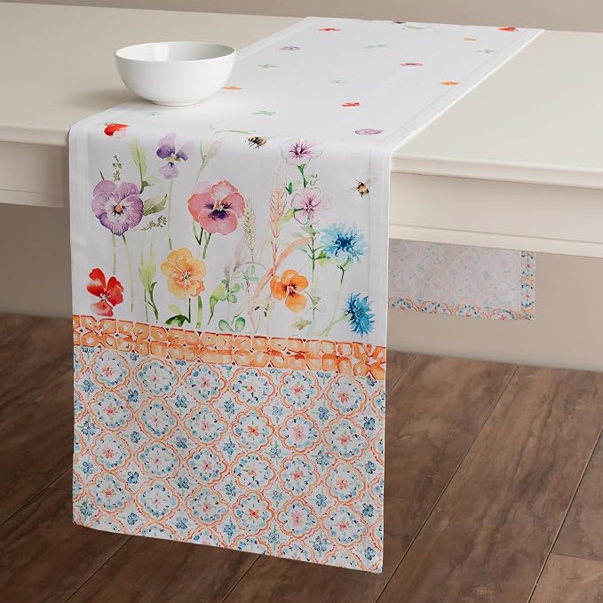 Maison d' Hermine Table Runner 100% Cotton 14.50" x 72" | Table Runners 72 - Image 8