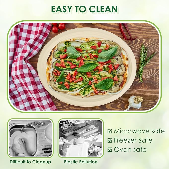 100pc Disposable Oval Paper Plates, 12.5" Biodegradable Compostable Heavy Duty - Image 6