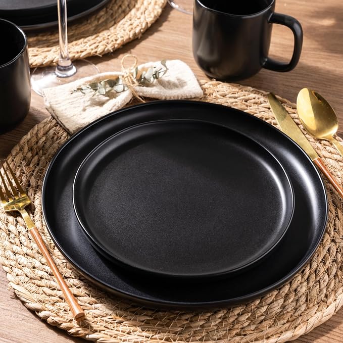 AmorArc Ceramic Dinner Plates Set of 6, 10.25 Inch Stoneware Dishes Set | Wavy - Image 6