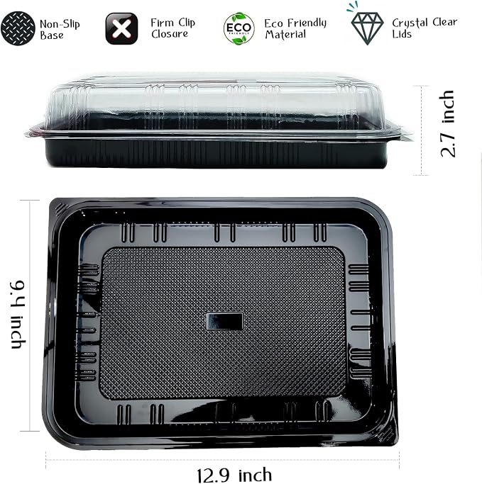 TRAYA Pack of 10 Serving Tray - Image 3