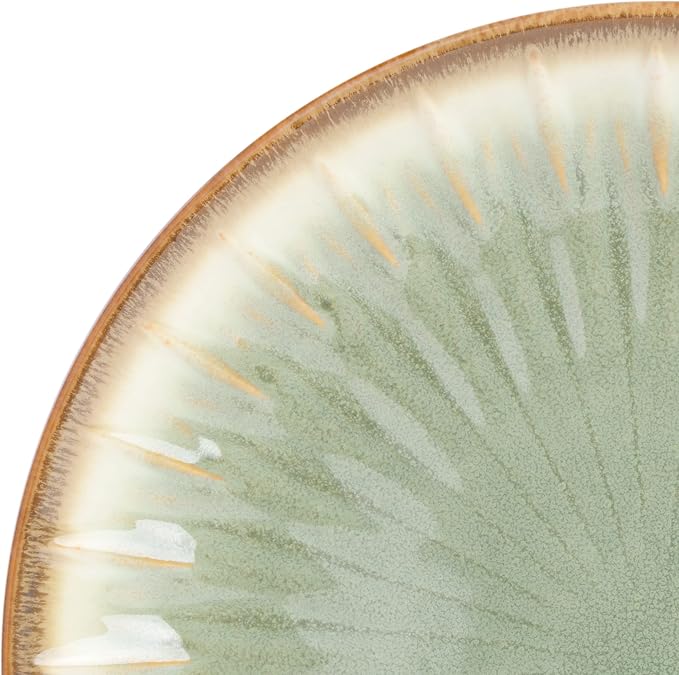 Gibson Elite Mayfair Bay 16-Piece Embossed Double Bowl Dinnerware Set, Service - Image 4