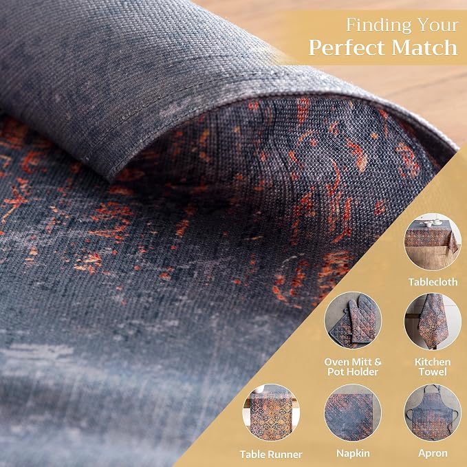 Maison d' Hermine Placemats Set of 4 Reusable 100% Cotton | Cloth Place Mats - Image 6