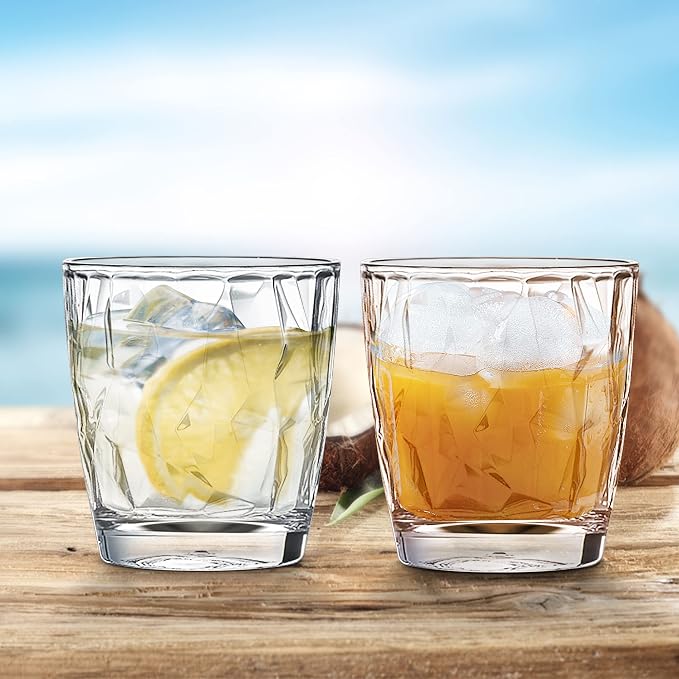 Topsky 10-ounce Plastic Water Tumblers | Set of 4 Transparent Unbreakable - Image 7