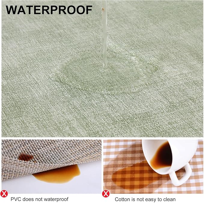 Faux Leather Heat Resistant Placemats 8 Packs, Waterproof Wipeable Dining PU - Image 4