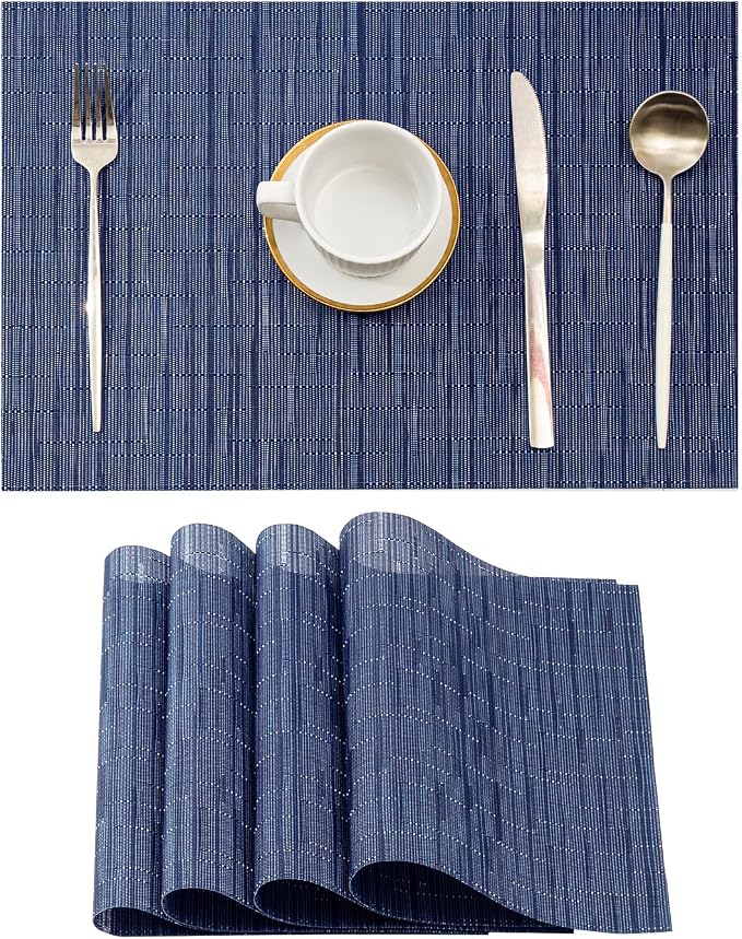 Leetaltree Blue Placemats Set of 4 by Leetaltree-ArtatEveryTable