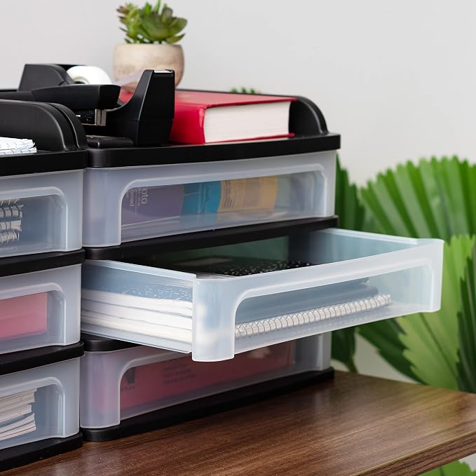 IRIS USA 3-Drawer Medium Desktop Organizer - Image 8