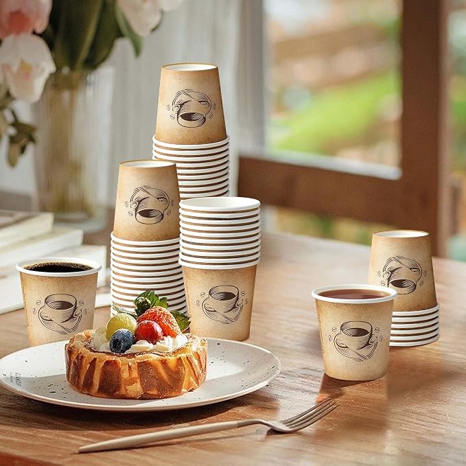 Clawsoff 600 Pack 4 oz Small Coffee Cups Disposable Paper Espresso Cups | - Image 7