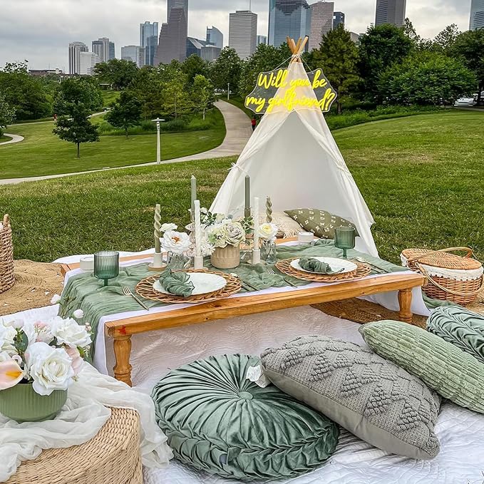 6 Pack Sage Green Cheesecloth Table Runner 22x120 Inch Gauze Table Runners | - Image 9