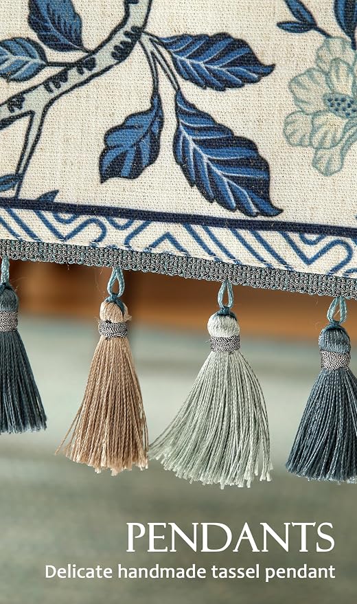bilin gaier Designer French Linen Long Table Runner, Floral Pattern, Dining - Image 6