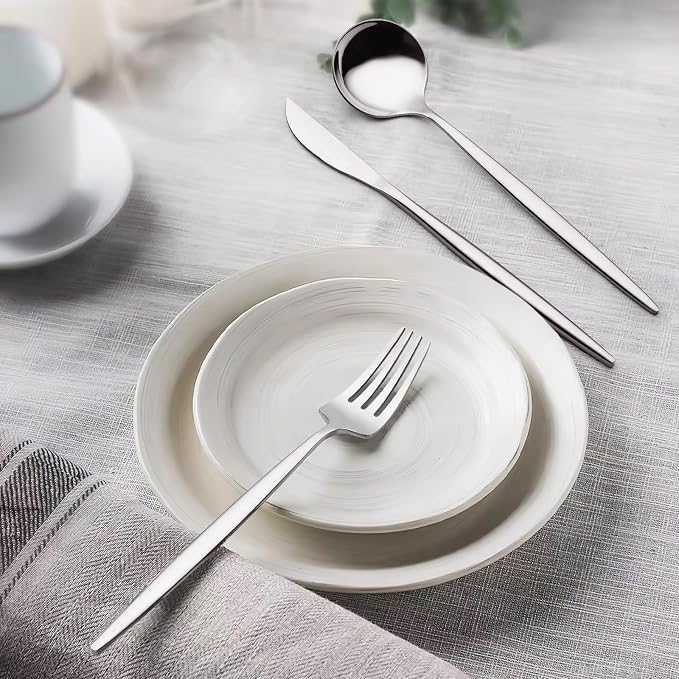 Silverware Set 20 Piece, Wildone Stainless Steel Flatware Set Service - Image 6