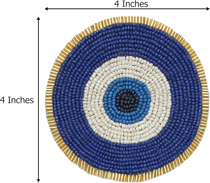 COTTON CRAFT Evil Eye Beaded Coaster - Image 3