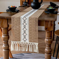 EMMTEEY Macrame Table Runner Boho Style 94 Inches Long, Scratch & Heat Resistant by EMMTEEY