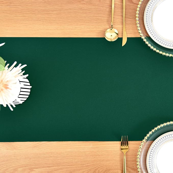 Farmhouse Green Table Runner Dining Table Runners 60 Inches Long Coffee Table - Image 8