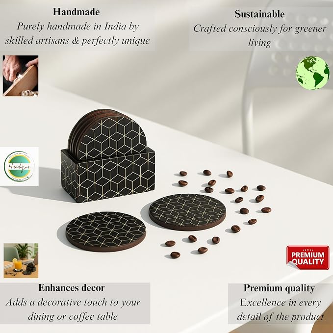 Wooden Coasters for Drinks - Image 3
