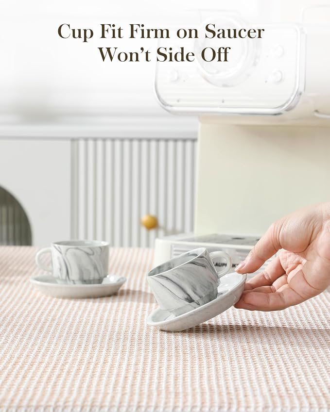 MALACASA 2.5 OZ Porcelain Espresso Cups - Image 7