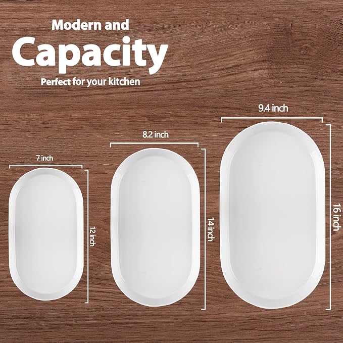 Taeochiy Large Oval Serving Platter Set of 3 - Image 2