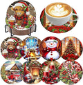 ijbnhd 8 Pack Christmas Diamond Art Coasters Kits by ijbnhd