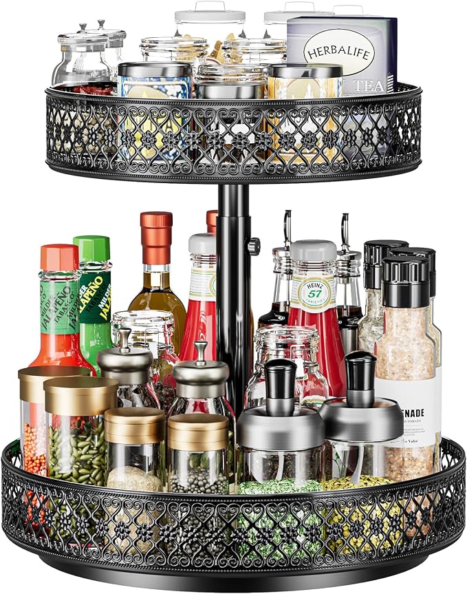 2 Tier Lazy Susan Organizer by OVICAR