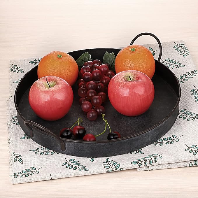 Hipiwe Industrial Style Metal Iron Tray - Image 2