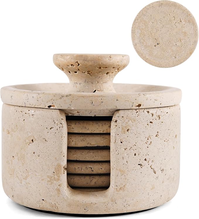 Travertine Marble Coasters by HomePage