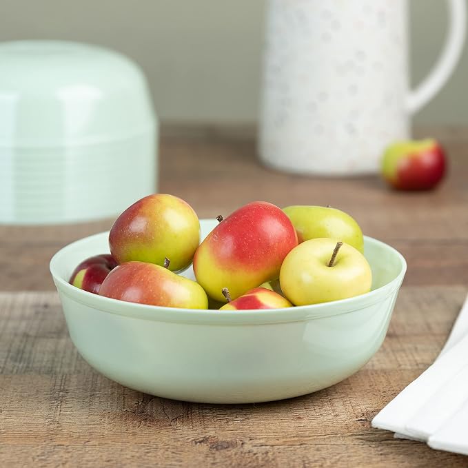 Edge Collection Mint Green Plastic Party Soup Bowls Premium heavyweight Elegant - Image 2