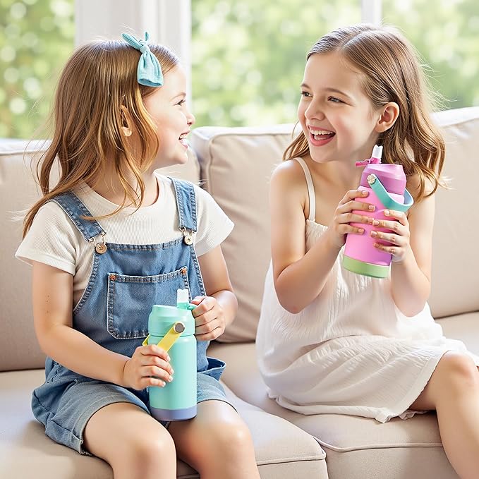 Kerilyn 12oz Water Bottle 2 Pack, Stainless Steel Insulated Water Bottle Bulk - Image 7