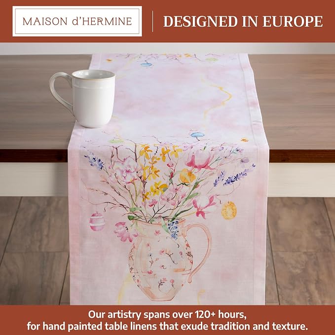 Maison d' Hermine Table Runner 100% Cotton 14.50" x 72" | Table Runners 72 - Image 2