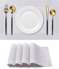 Placemats Set of 4 Washable Indoor | Outdoor Vinyl Place Mats by CADONO
