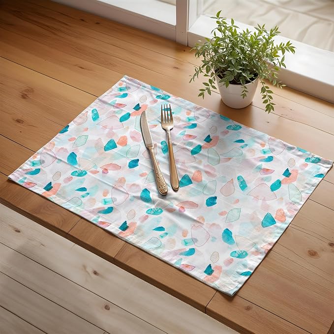 Maison d' Hermine Placemats Set of 4 Reusable 100% Cotton | Cloth Place Mats - Image 6