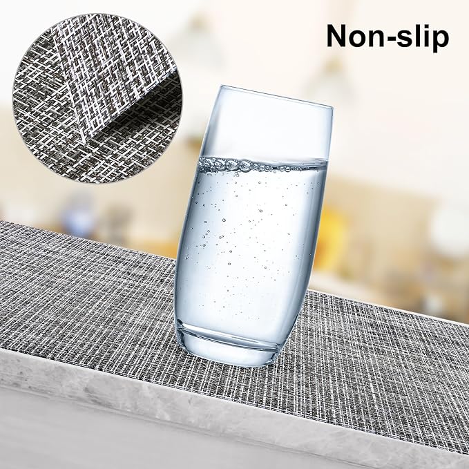 Aofmee Placemats, Placemats Set of 6, Heat Resistant Place Mats, Washable PVC - Image 4