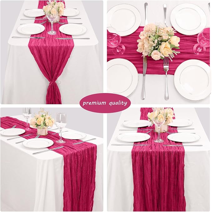 12 Pack Boho Gauze Table Runner - Image 5