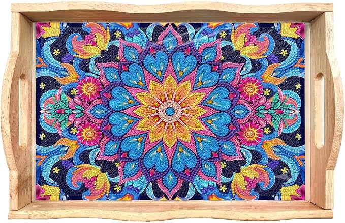 EWJRNSF Diamond Art Kits for Adults Wooden Serving Trays by EWJRNSFDiamondPainting
