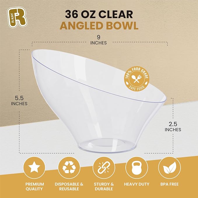 R-kay 6 Pack Large Plastic Bowls - Image 5