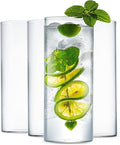 LUXU Drinking Glasses 12 oz, Water Glasses, Mojito Glass Cups, Bar Glassware by LUXU