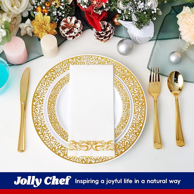 30 Guests Plastic Plates Set - Image 5