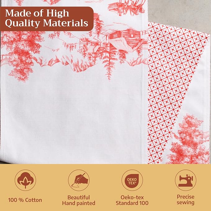 Maison d' Hermine Table Runner 100% Cotton 14.50" x 72" | Table Runners 72 - Image 3