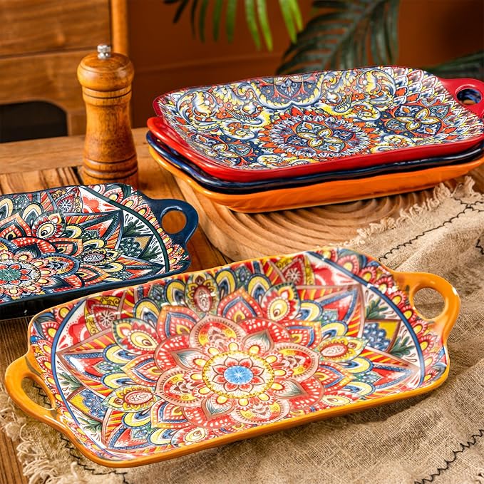 Boho Ceramic Serving Platters - Image 3