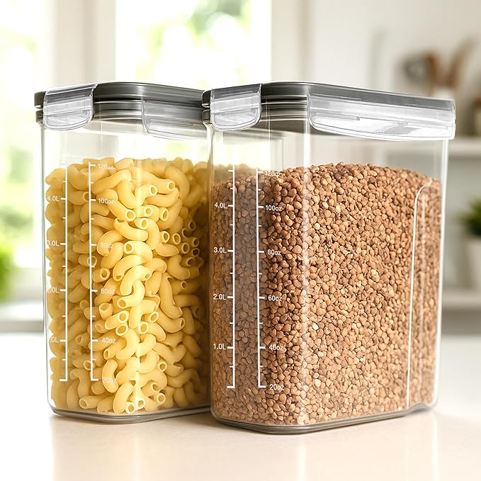 Utopia Kitchen Cereal Containers Storage Set, 2 Pack, BPA-Free Cereal Dispensers - Image 8