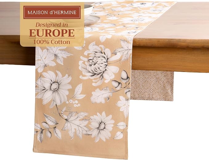Maison d' Hermine Table Runner 100% Cotton 14.50" x 108" | Table Runners 108 by MaisondHermine