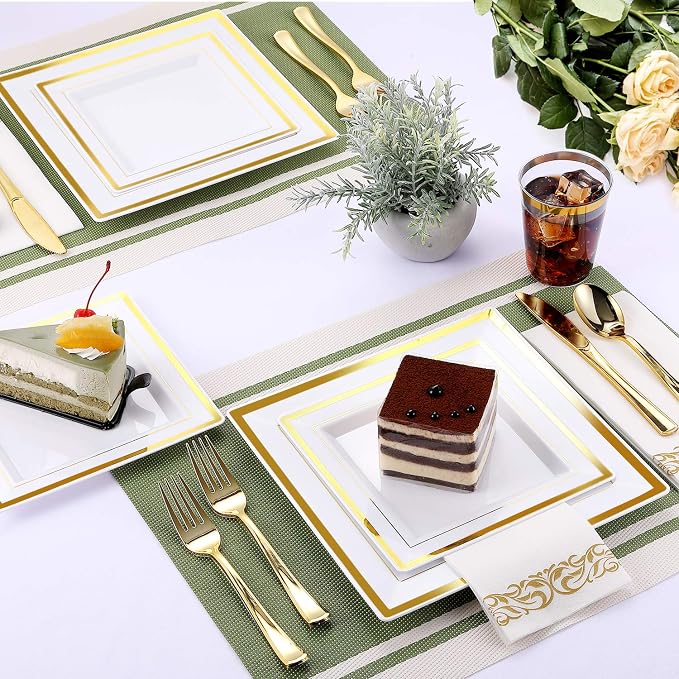 FOCUSLINE 350 Ct Disposable Dinnerware Set - Image 5