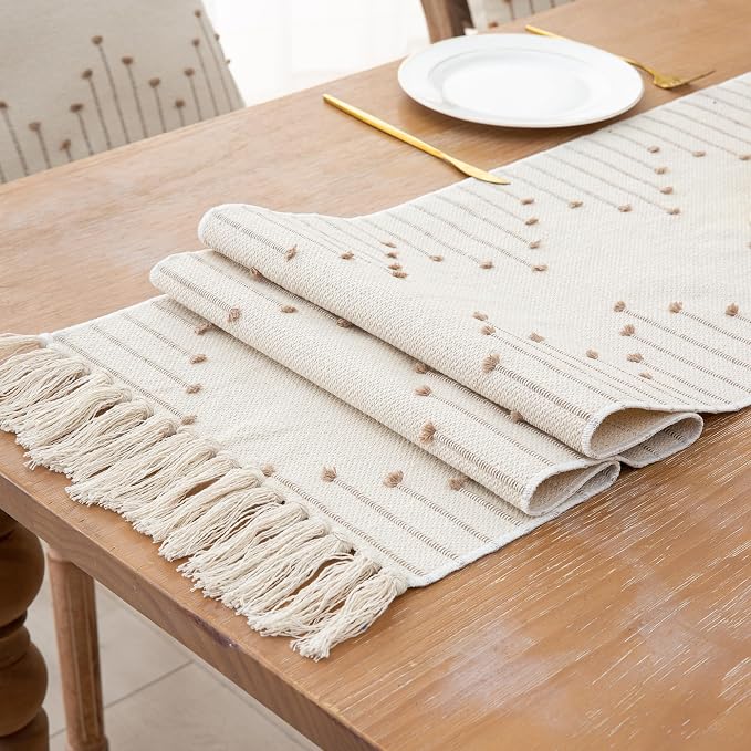 Table Runner 90 Inches Long, Boho Style - Image 6
