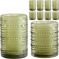 ZMOWIPDL 12oz & 15oz Hobnail Drinking Glasses, by ZMOWIPDL