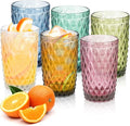 Topsky Highball Drinking Glasses Set of 6, 12 oz Colored Glassware by HomeandKitchenNO1