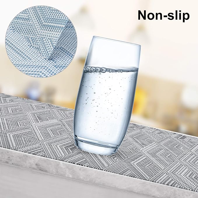 Aofmee Placemats Set of 6, Heat Resistant Place Mats, Washable Durable PVC - Image 4