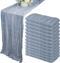 12 Pack Boho Gauze Table Runner 35x72 Inch by Fivenl